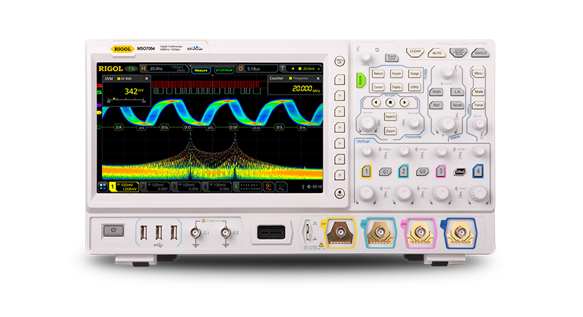 MSO/DS7000ϵʾRIGOLԼзASICʾоƬʸߴ10GSa/s,洢ȿɴ500Mptsߴ500MHzһ6һĸʾ