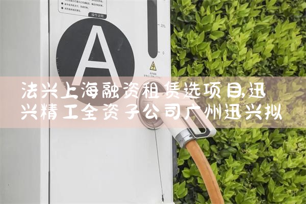 法兴上海融资租赁选项目