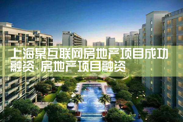 上海某互联网房地产项目成功融资