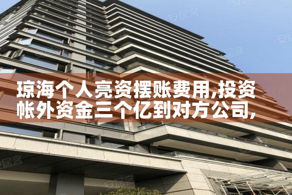 琼海个人亮资摆账费用