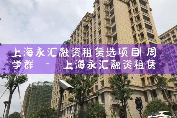 上海永汇融资租赁选项目