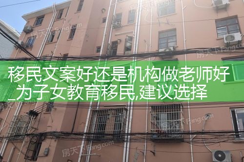 移民文案好还是机构做老师好