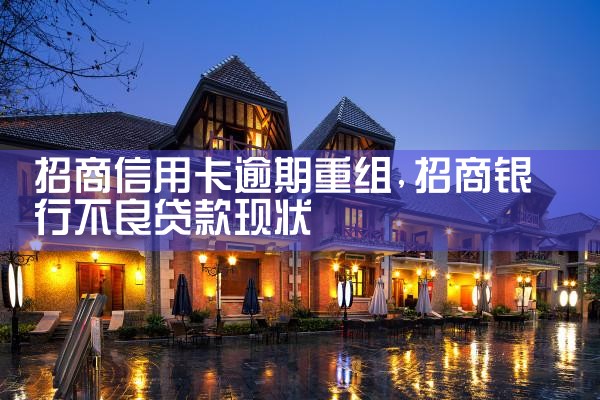 招商信用卡逾期重组