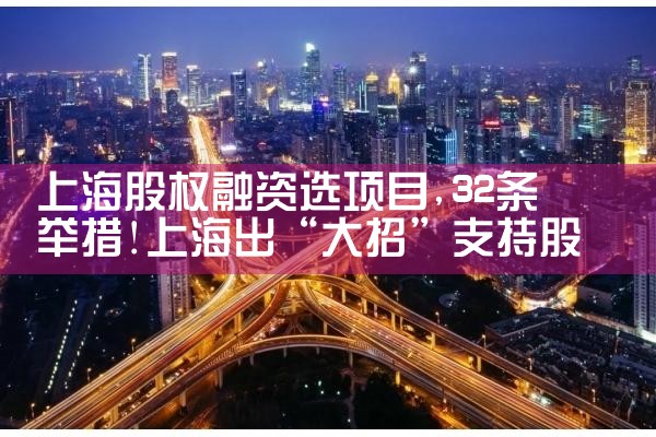 上海股权融资选项目