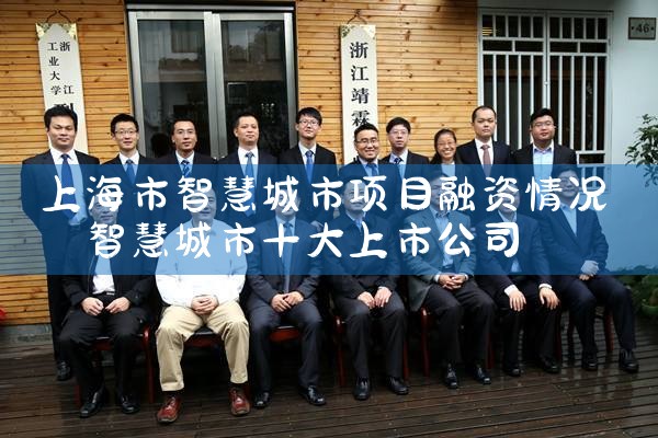 上海市智慧城市项目融资情况